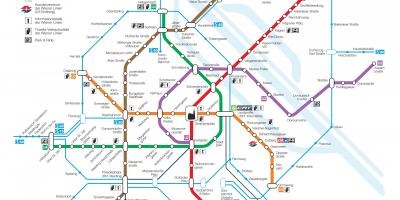 وین اتریش نقشه مترو