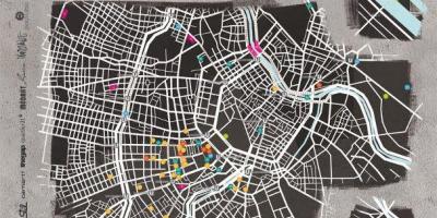 نقشه از خیابان هنر وین
