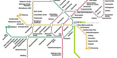 Wien نقشه قطار