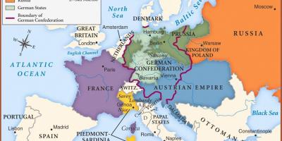 نقشه از وین در اروپا