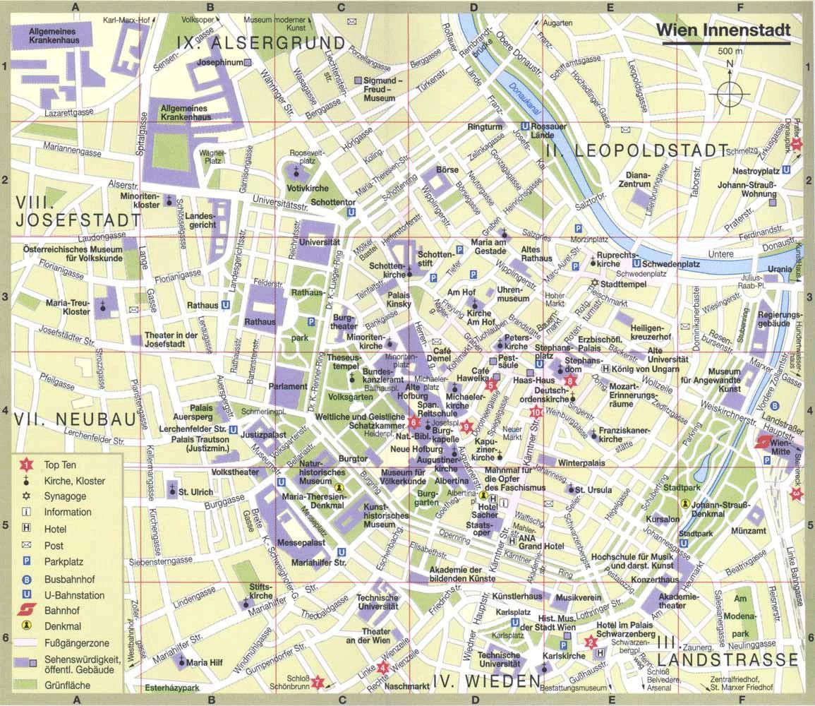 Wien نقشه شهر