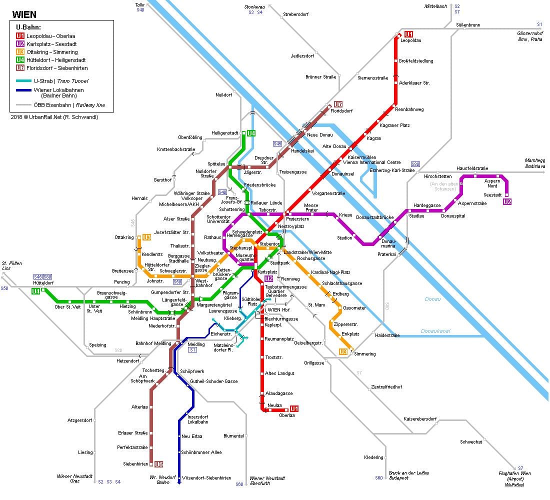 نقشه uban Wien