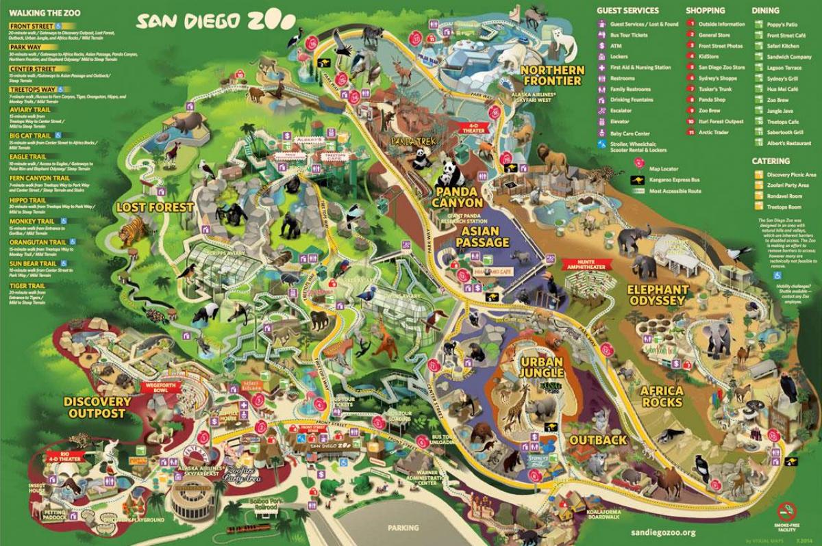 نقشه از باغ وحش وین