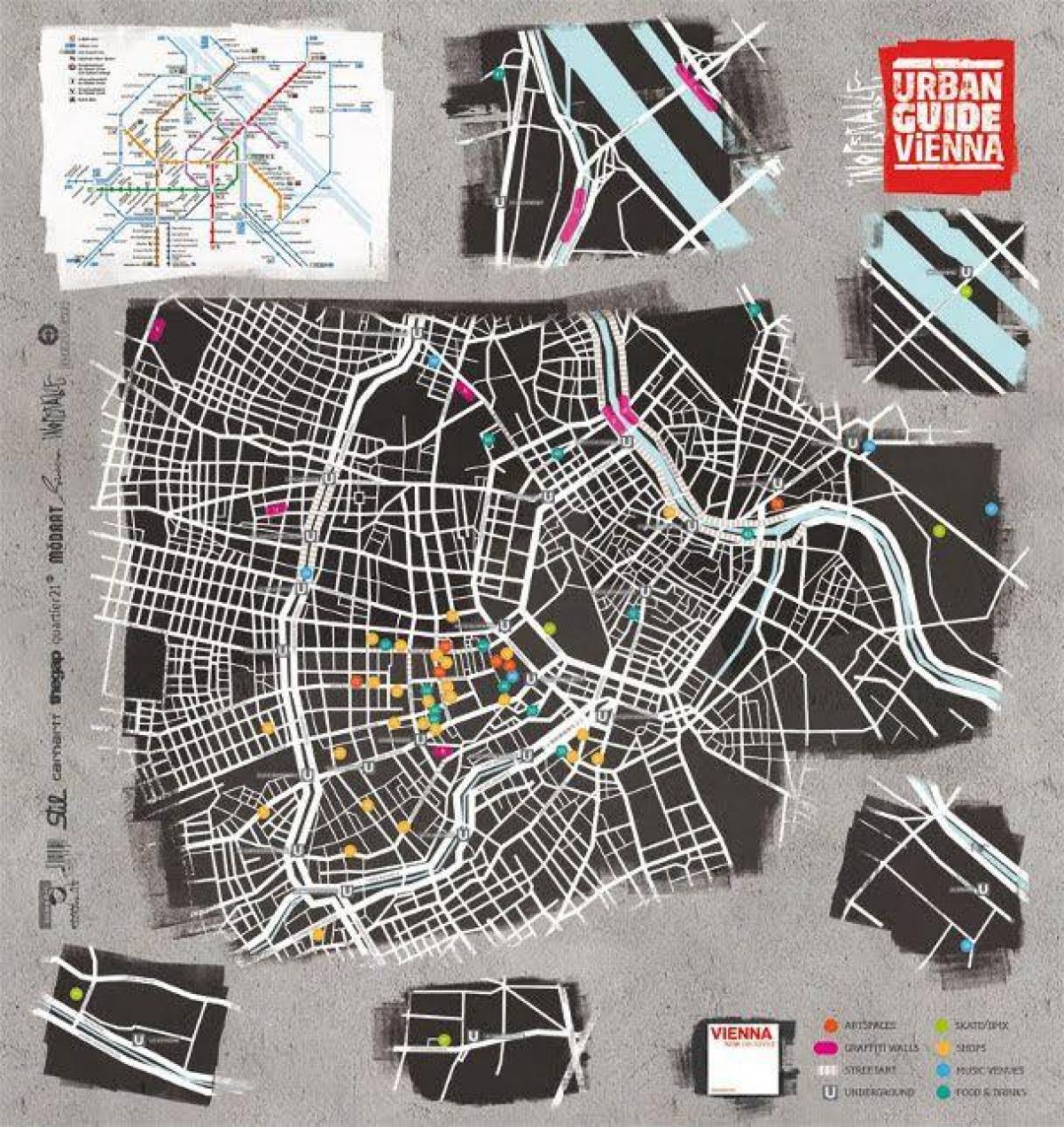 نقشه از خیابان هنر وین