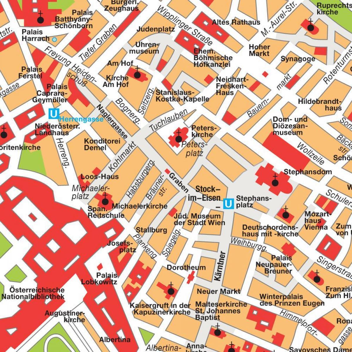 وین مرکز شهر نقشه