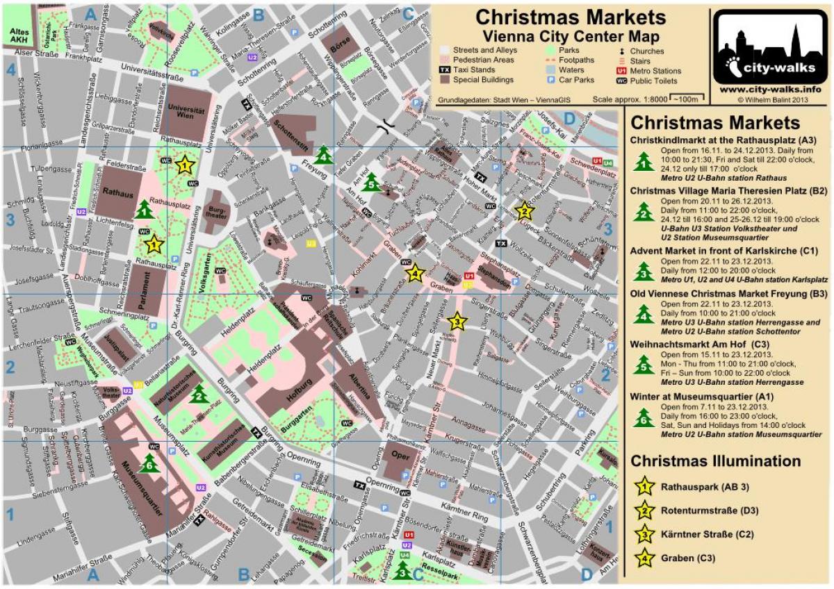 نقشه از وین بازار کریسمس
