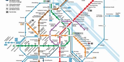 نقشه از وین mrt