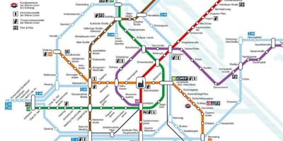 Wien نقشه مترو